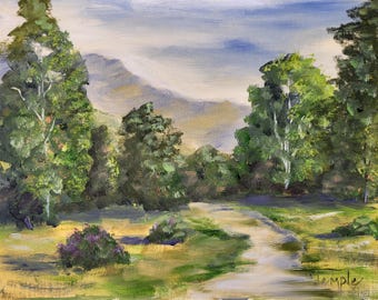 Coto De Caza 8 x 10, Plein Air painting, Landscape, California, Nature Painting, Impressionist Wall Art