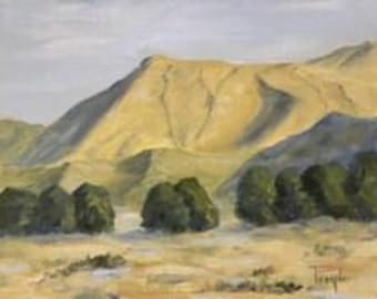 Golden Hills – 8 x 10 Plein Air Oil Painting on Canvas