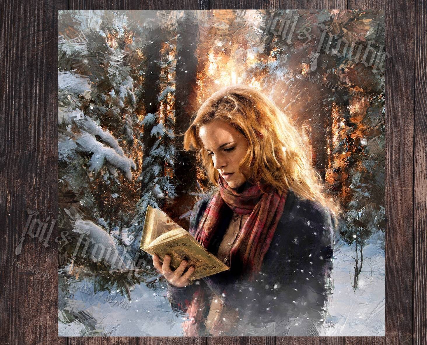 Hermione Granger deathly hallows poster poster harry potter Etsy