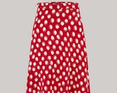 Circle Skirt in Red Moonshine | Vintage 1940s Women's Style | The Seamstress of Bloomsbury