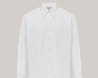 Mens Spearpoint Collar Shirt by The Seamstress of Bloomsbury | Authentic 1940's Vintage Inspired Clothing