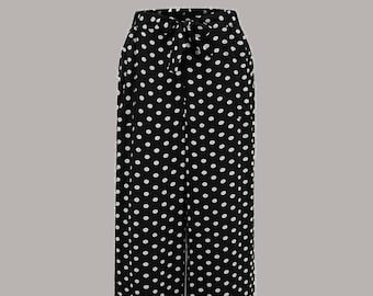 Winnie Trousers in Black Spot by The Seamstress of Bloomsbury | Authentic Vintage 1940's Style