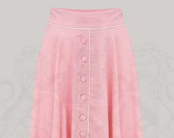 Rita Skirt in Blossom Pink by The Seamstress of Bloomsbury | Authentic Vintage 1940's Style