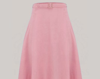 Circle Skirt in Blossom Pink by The Seamstress of Bloomsbury | Authentic Vintage 1940s Style