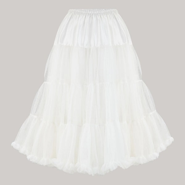 White 1940s/50s Petticoat by The Seamstress of of Bloomsbury | Authentic 1940s Inspired Designs