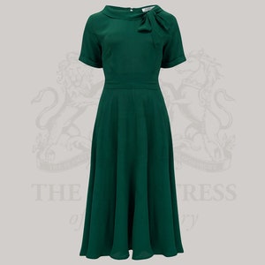 Cindy Dress in Hampton Green by The Seamstress of Bloomsbury Authentic 1940s Inspired Dress image 1