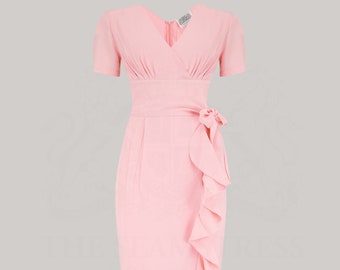 Lilian Dress in Blossom Pink by The Seamstress of Bloomsbury | Authentic Vintage 1940s Style