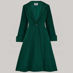 Green satin coat clearance