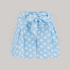 Pantalones cortos Emma Tap en azul cielo Moonshine / Estilo vintage para mujer de los años 40 / The Seamstress of Bloomsbury