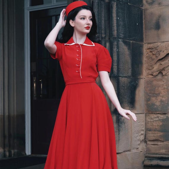 red vintage bridesmaid dresses Red Bridesmaid Dresses- ChicSew