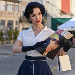 Judy Blouse in Cream | Vintage 1940s Women's Style | The Seamstress of Bloomsbury