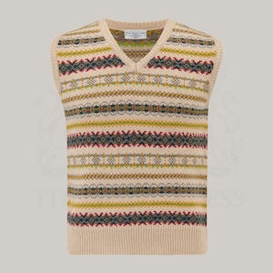 Men&#39;s Fair Isle Slipover | Vintage 1940s Style Men&#39;s Knitwear | The Seamstress of Bloomsbury