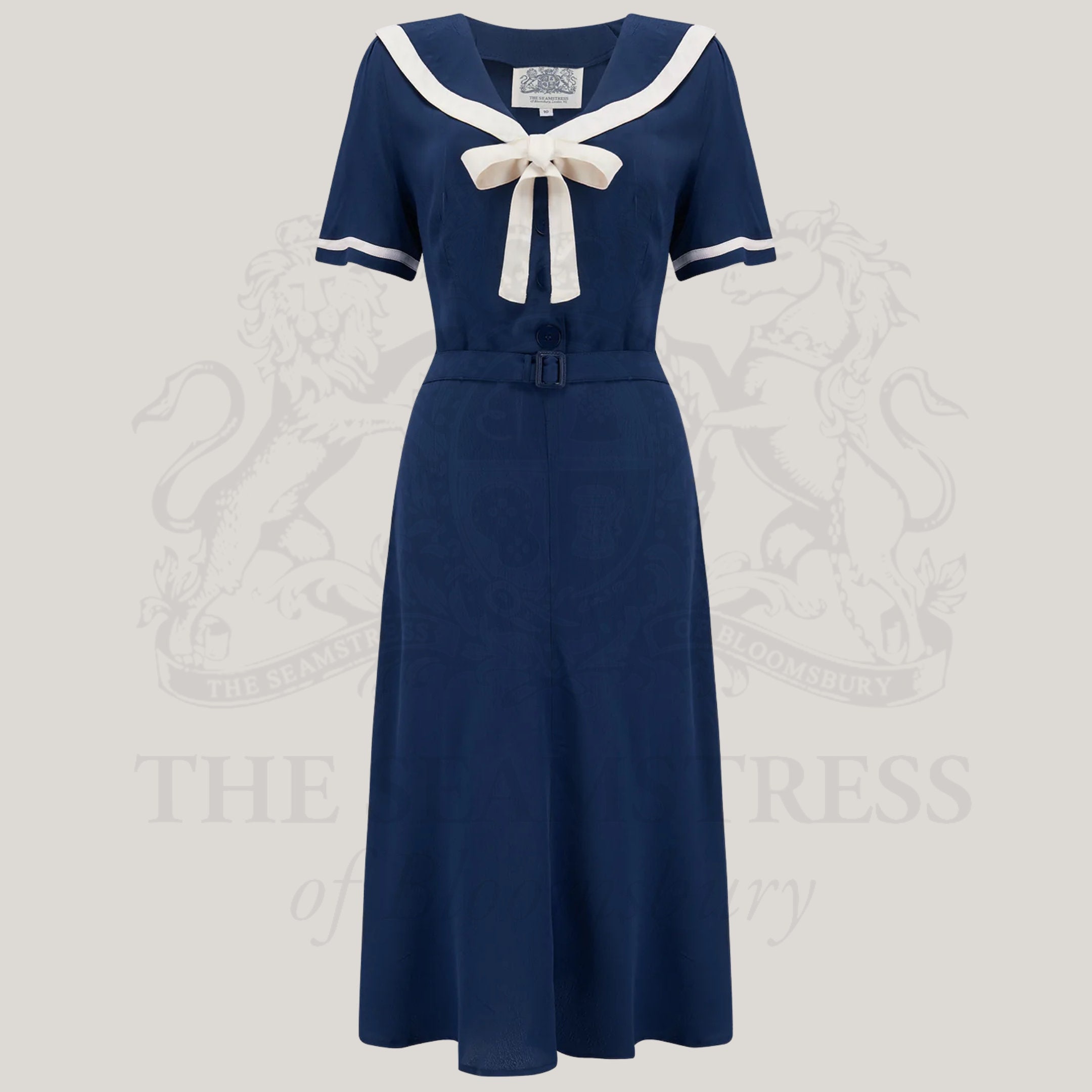 Patti Sailor Dress in French Navy by the Seamstress of - Etsy