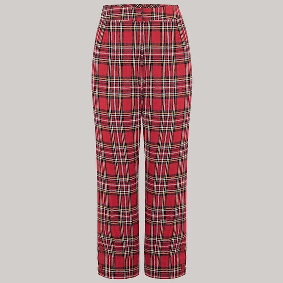 tartan capri pants