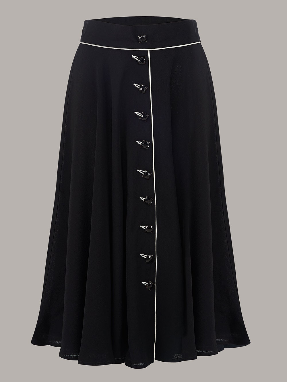 Rita Skirt in Black by the Seamstress of Bloomsbury | Etsy UK
