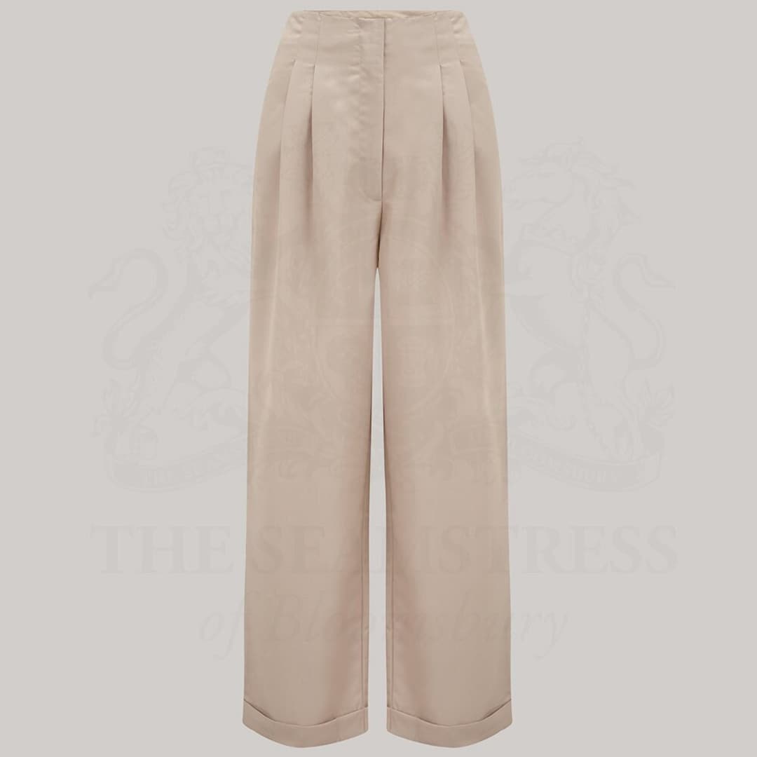 Audrey Trousers Windsor Wine  Vintage Style Women's Trousers