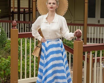 Isabelle Skirt in Palace Ribbon | Vintage 1940s Women's Style | The Seamstress of Bloomsbury