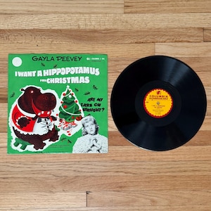I Want a Hippopotamus for Christmas, Gayla Peevey, 78 rpm, vintage record, 1953, Pristine Condition
