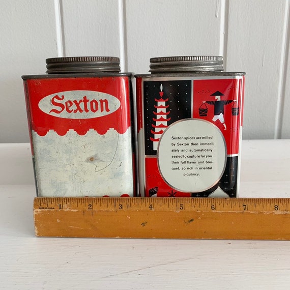 Vintage Sexton Bulk Spice Tins Etsy