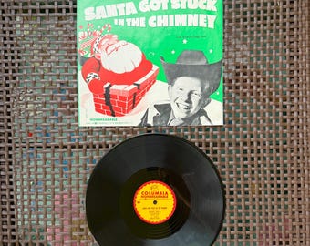 Santa Got Stuck in the Chimney, Jimmy Boyd, 78 rpm, 1953, Original Sleeve