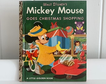 Little Golden Book-Mickey Mouse Goes Christmas Shopping