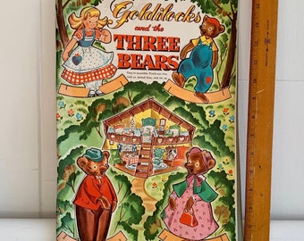Vintage Goldilocks & the Three Bears, Whitman, 1953