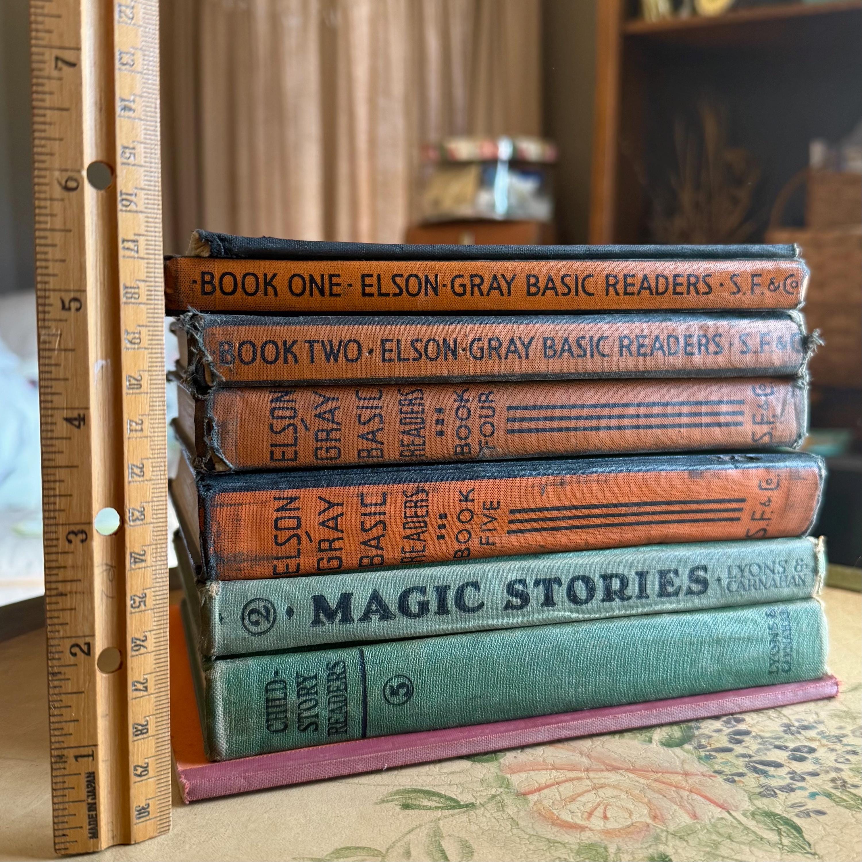 ヴィンテージ エルソン グレイ教科書、1936 年から 1942 年、8 冊