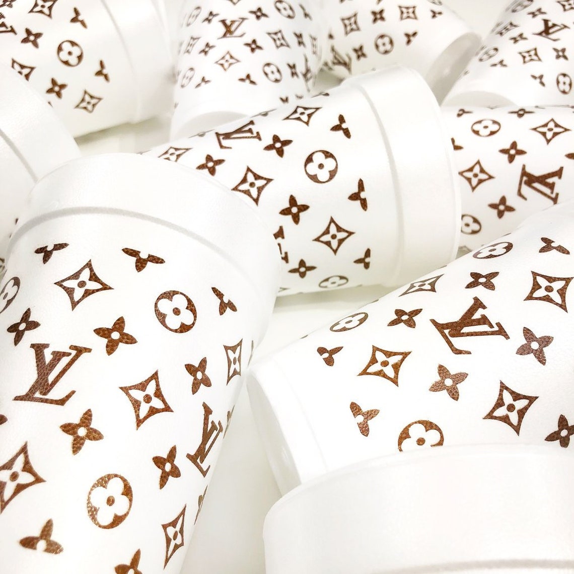 Louis Vuitton Inspired Styrofoam Cups Etsy