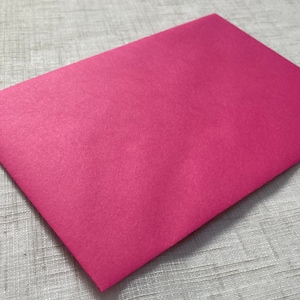 10 x Fuschia Pink / Barbie Pink / Magenta Pink Colour Envelopes C6, 5X7 | Wedding Invitation Envelope / Party Invitation Envelope / RSVP