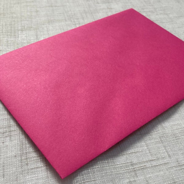 10 x Fuschia / Bright / Barbie / Magenta Pink Colour Envelopes C6, 5X7 | Wedding Invitation Envelope / Party Invitation Envelope / RSVP