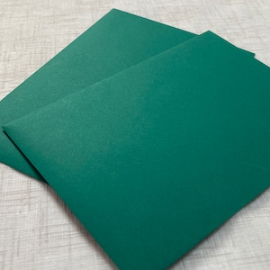 10 x enveloppes premium vert émeraude | Enveloppe de faire-part de mariage de luxe / Enveloppe Réservez la date / Enveloppe RSVP / Enveloppe d'invitation à une fête