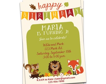 fall invitations etsy