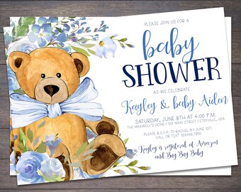 Bear Baby Shower Etsy Bear Baby Shower Etsy