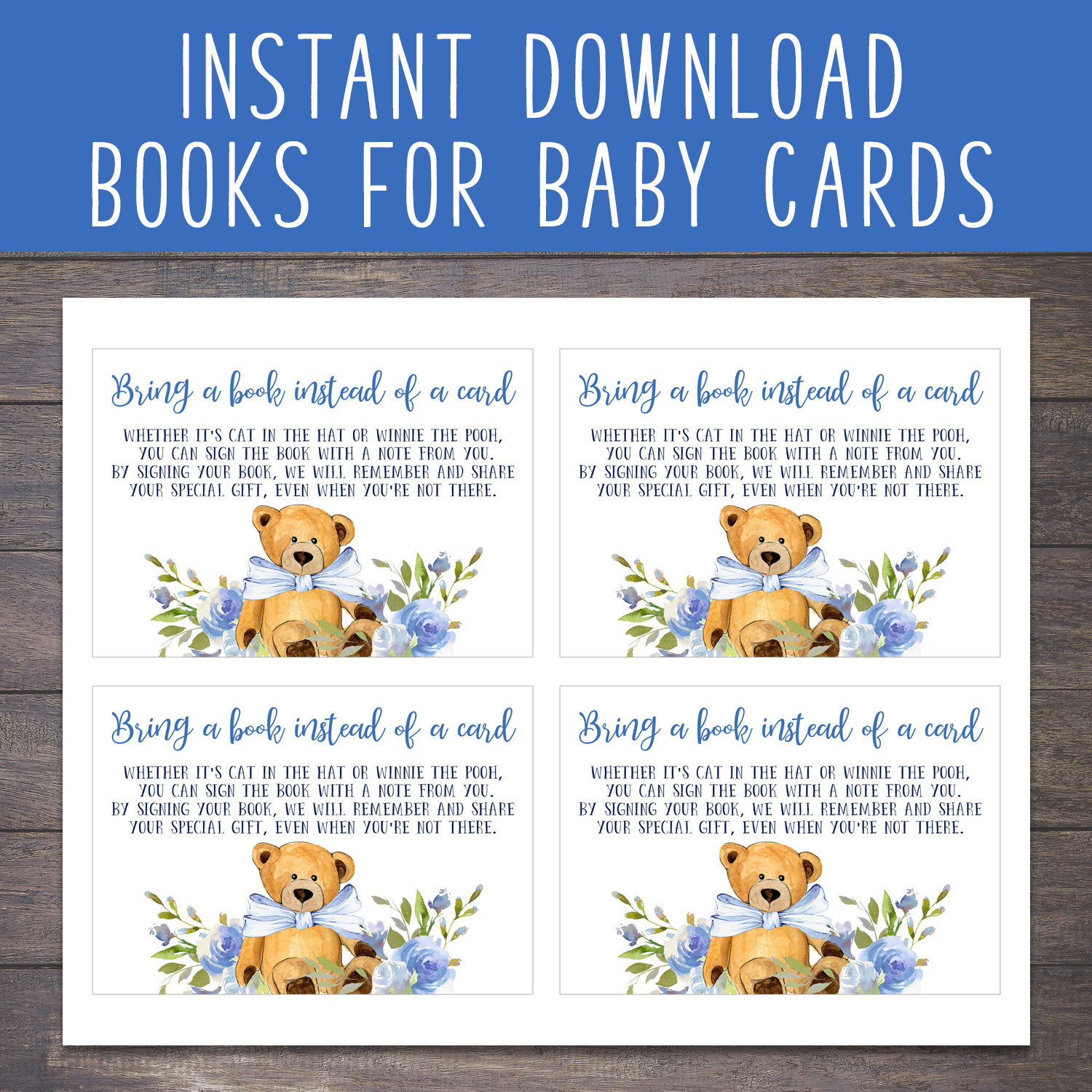 Books for Baby Cards Books for Baby Insert Books for Baby Etsy