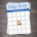 Baby Shower Bingo Printable, Teddy Bear Baby Shower Bingo Printable ...
