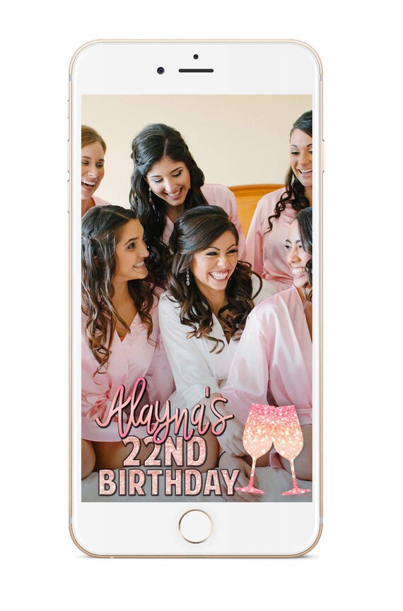 Snapchat Filtre Anniversaire Snapchat Geofilter Geofilter Etsy France