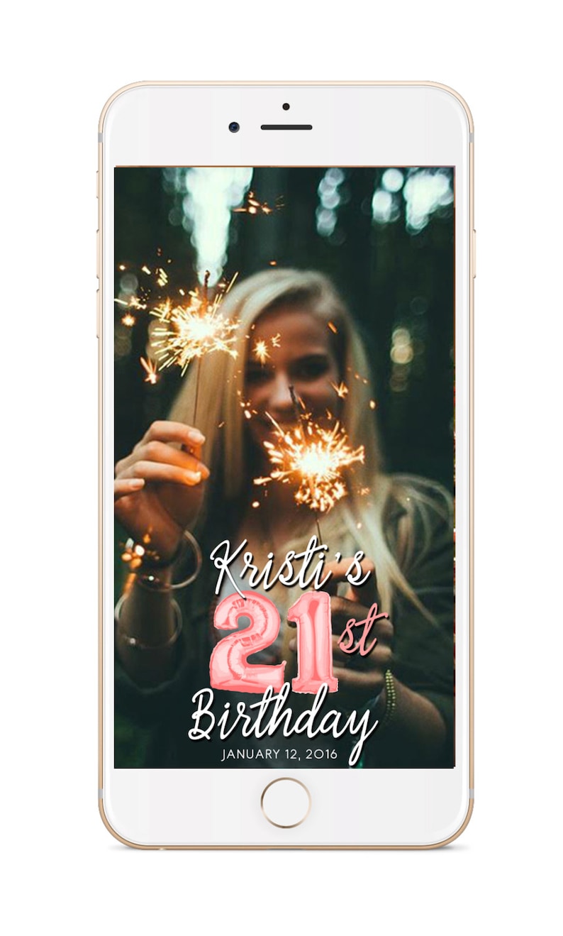 Snapchat Filter Birthday Snapchat Geofilter Birthday - Etsy