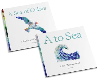 Sea Glass Books - Set of 2 - Alphabet and Colors