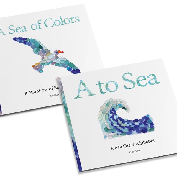 Sea Glass Books - Set of 2 - Alphabet and Colors