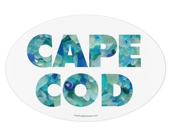 Cape Cod Sea Glass Laptop or Bumper Sticker