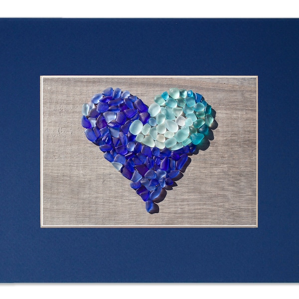 Sea Glass Heart - Etsy