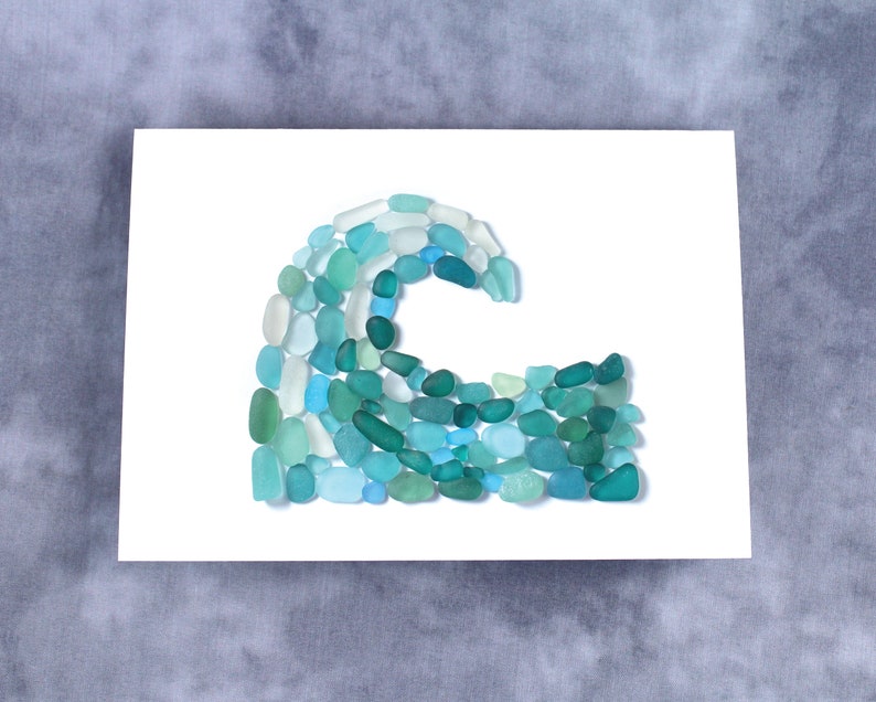 Aquamarine Sea Glass Wave Card "in Waves of Change We Find Our True ...