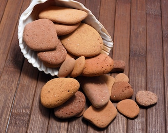 Beach Bricks - 22 pieces of genuine terra cotta sea pottery pieces