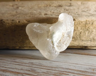 Bonfire Sea Glass Heart - Genuine heart-shaped sea glass piece