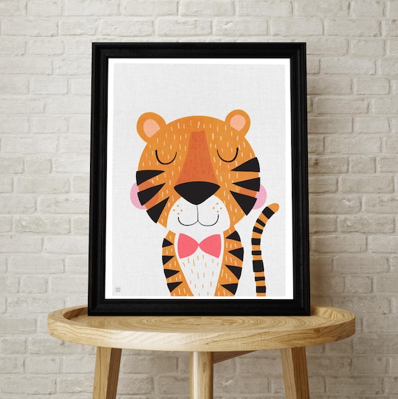 A5 or A4 Lions Bears Oh My Nursery Bedroom Decor Kids Wall Prints Tigers