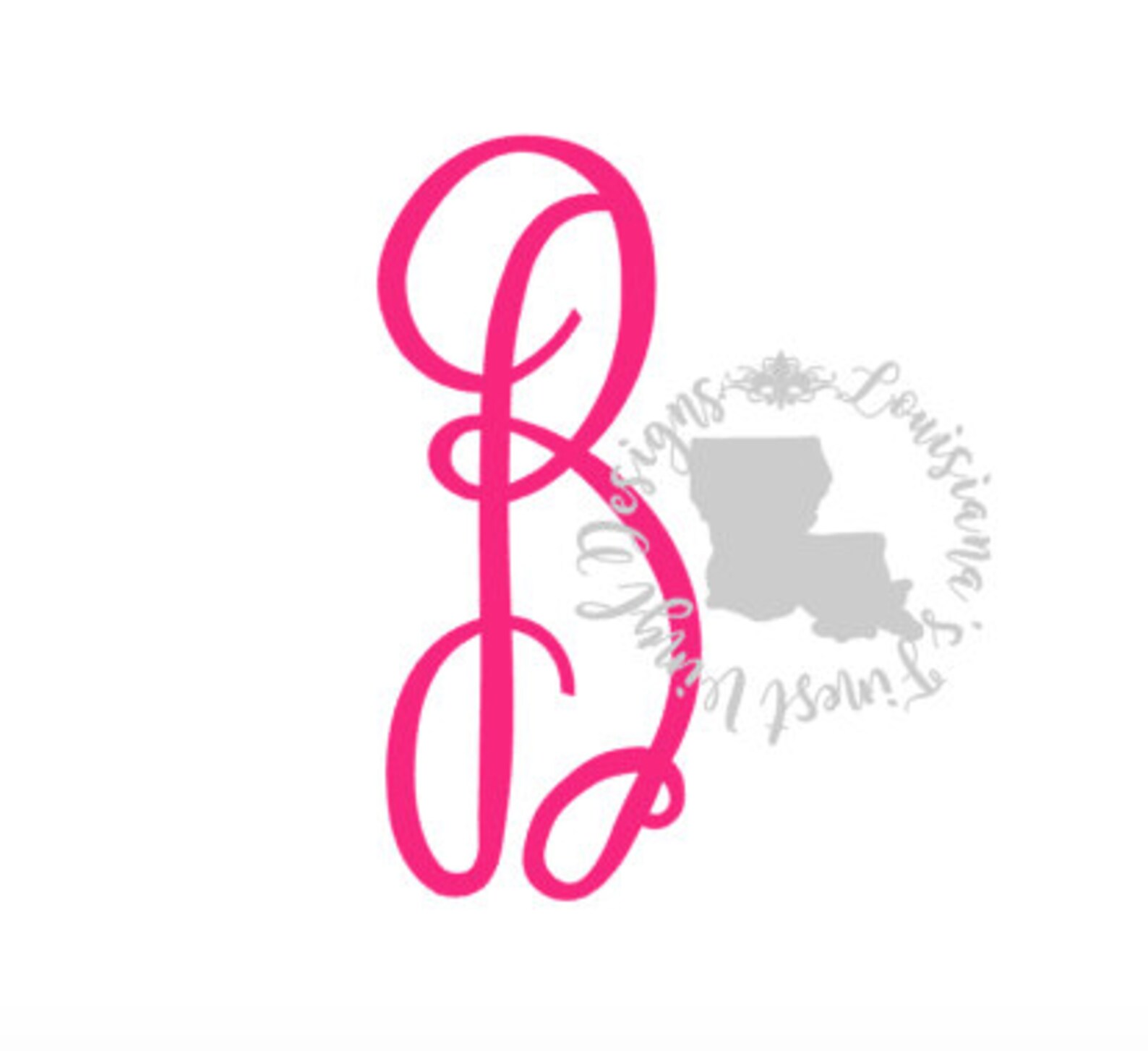 Initial Decal / Single Initial Decal / Monogram Decal / Etsy