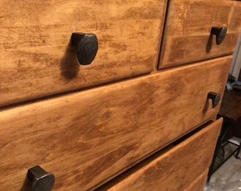 Railroad Spike Drawer Pull: Rustic Cabinet Knob