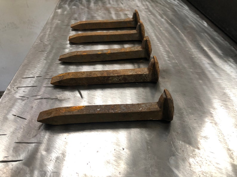track spikes on concrete