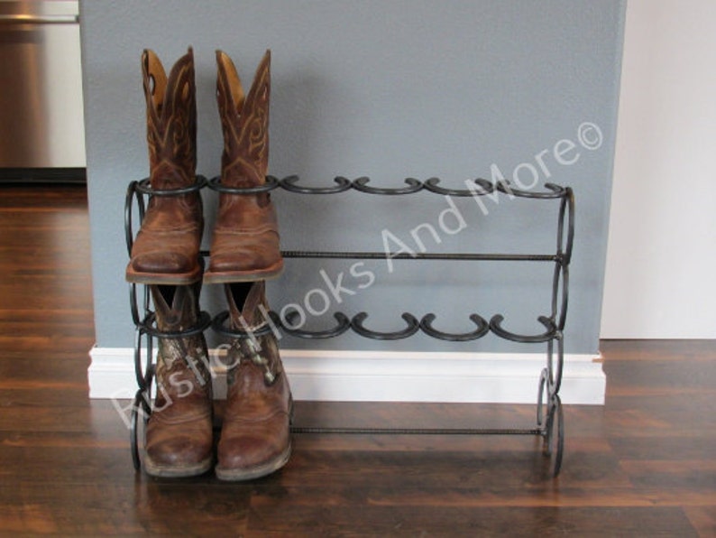 Horseshoe Boot Rack. 6 Pair Boot Rack FREE SHIPPING LOWER 48 image 2