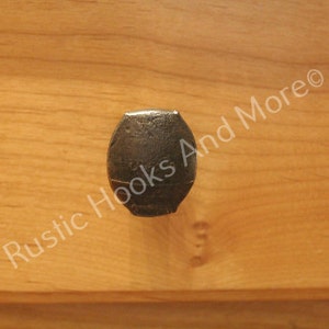 Railroad Spike Cabinet Knob, Railroad Spike Drawer Pull, Railroad Spike, Rustic Drawer Pull, Unique Drawer Pull, Unique Knob, Cabinet Knob. image 5